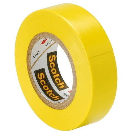 3M Scotch® Vinyl Electrical Color Coding Tapes 35, Yellow - 1 RL (500-102571)