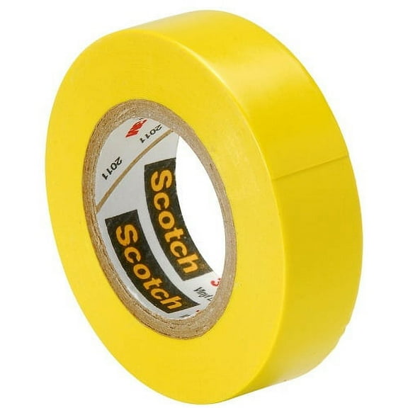 3M Scotch Vinyl Electrical Color Coding Tapes 35, Yellow - 1 RL (500-102571)