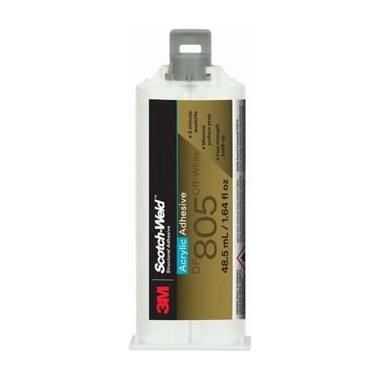 Glue, DP805 Series, Clear, 1 gal, Dual-Cartridge, 1:01 Mix Ratio, 140 min Functional Cure DP805