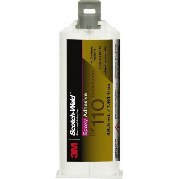 3M Scotch-Weld DP 110 Translucent Two-Part Epoxy Adhesive 200 mL (6.76 fl oz)