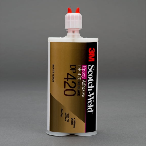3M Scotch-Weld Epoxy Adhesive DP420NS, Black, 400 mL Duo-Pak, 6/case