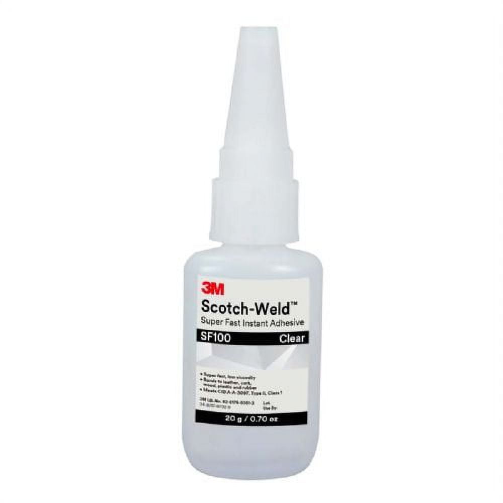 3M Scotch-Weld Super Fast Instant Adhesive SF100, Clear, 20g