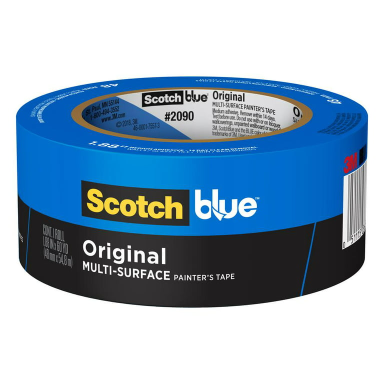 3M Scotch 2090 Blue Painters Tape: 1 in. x 60 yds. (Blue), 5 Pack