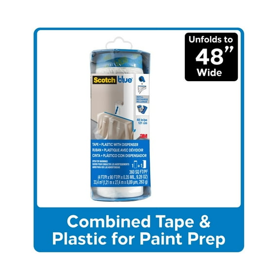 3M ScotchBlue Multi Surface Painter's Tape + Plastic Film with Dispense