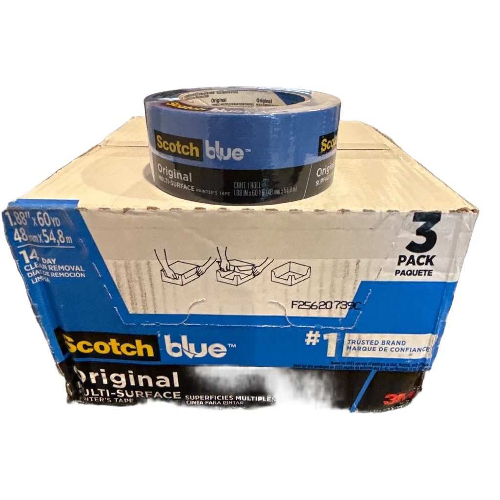 3M ScotchBlue Painter’s Tape 1.88” x 60 yd Original Multi-Surface Case 12pcs