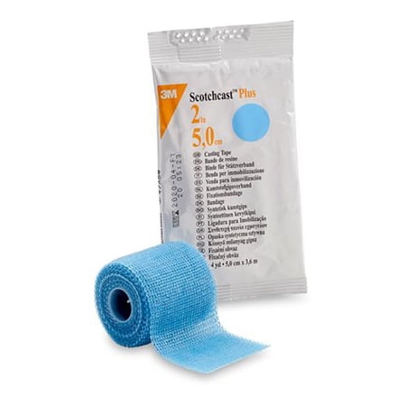 3M Scotchcast 82002L Casting Tape 2 In x 4 Yards - Light Blue (1 Roll)