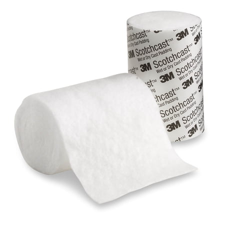 3M Scotchcast Wet or Dry Cast Padding 4" x 4 yard White WDP4, 1 Ct