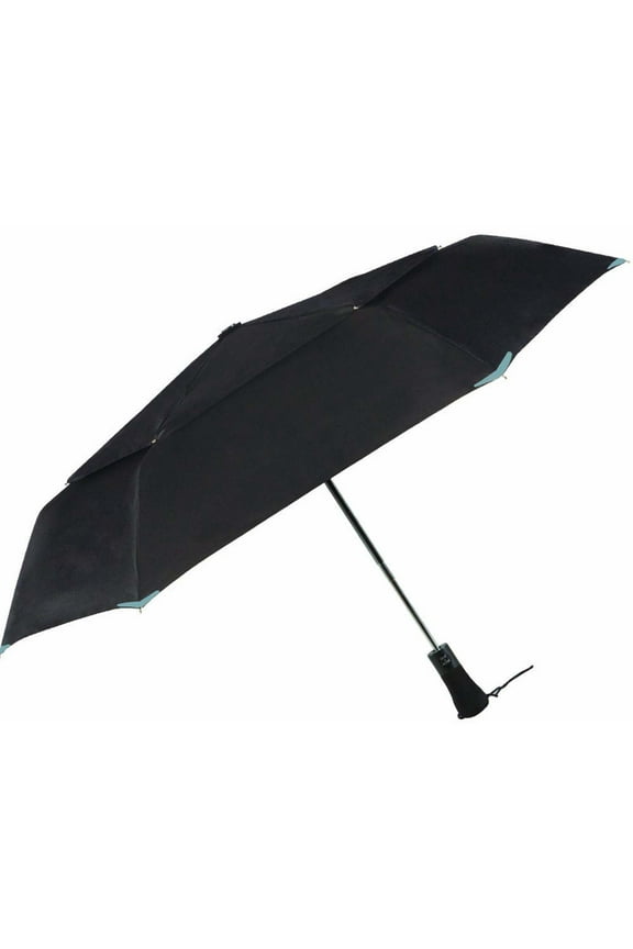 3M Scotchlite Reflective Automatic 3 Folding 43" Windproof Sun Rain Umbrella, Black