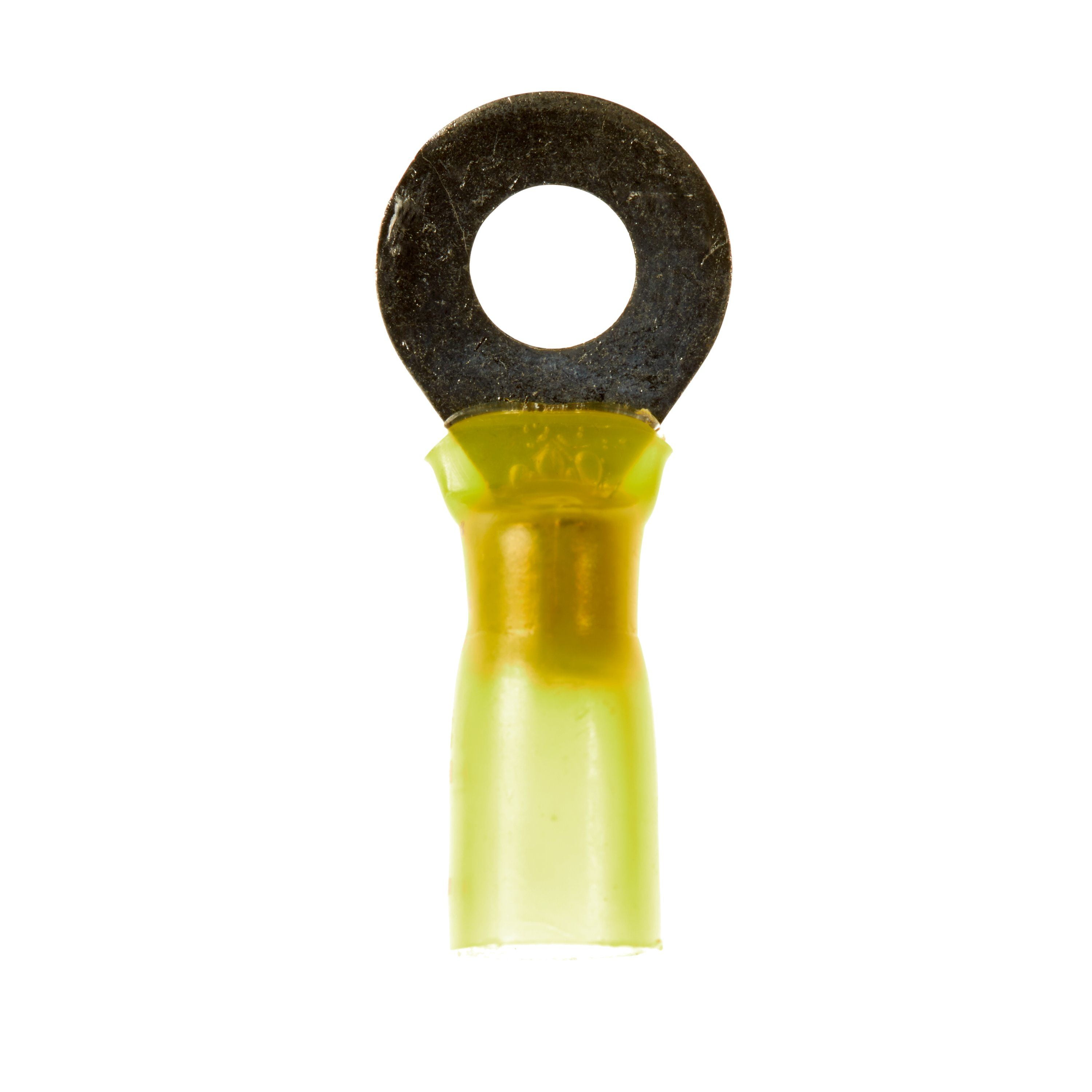3M Scotchlok Ring Heatshrink, 25/bottle, MH10-14RX, standard-style ring tongue fits around the stud