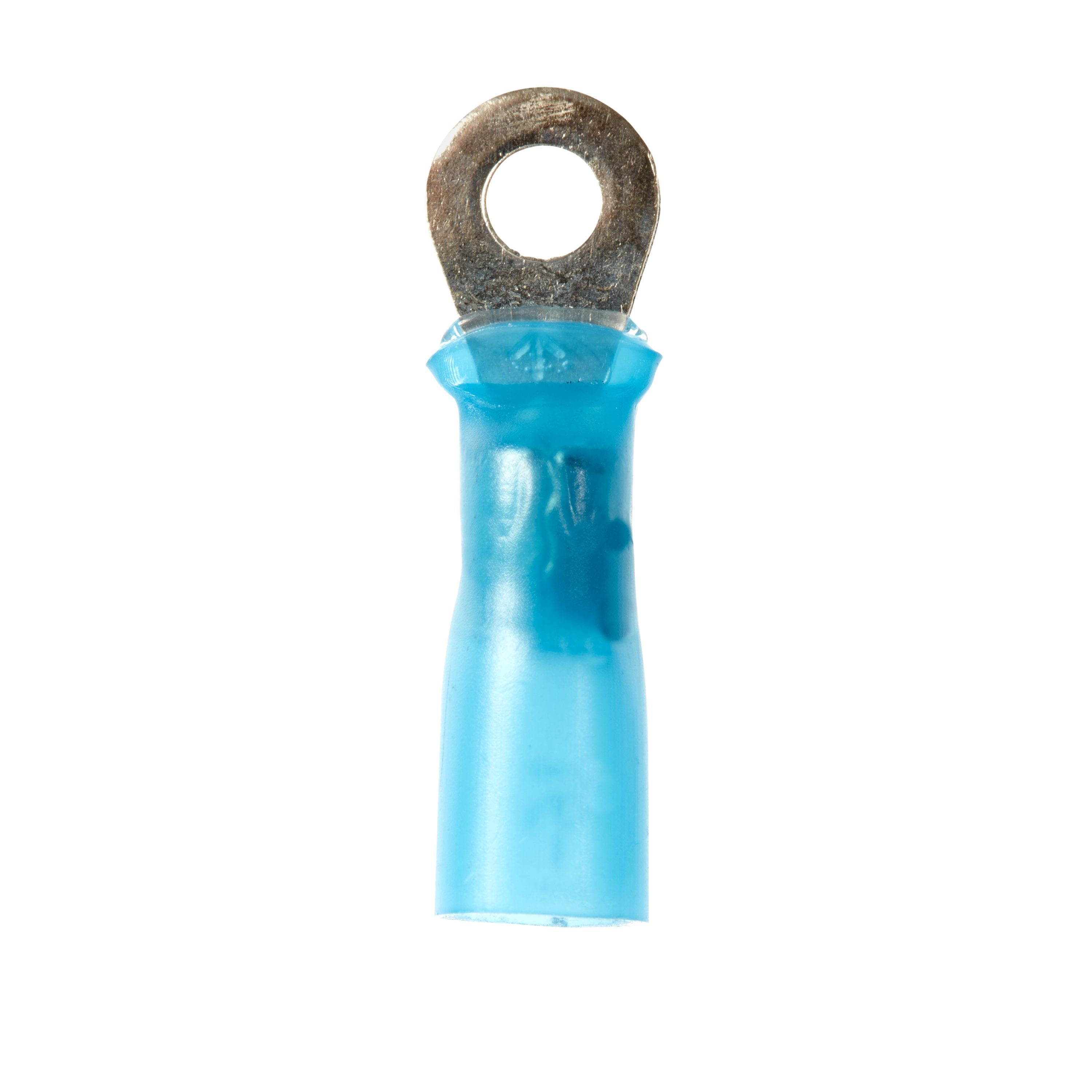 3M Scotchlok Ring Heatshrink, 25/bottle, MH14-6R/LX, standard-style ring tongue fits around the stud