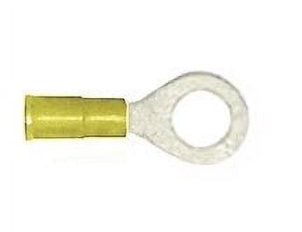 3M Scotchlok Vinyl Insulated Ring Tongue Terminal 1/4" Inside Diameter 12-10 Gauge (Yellow)