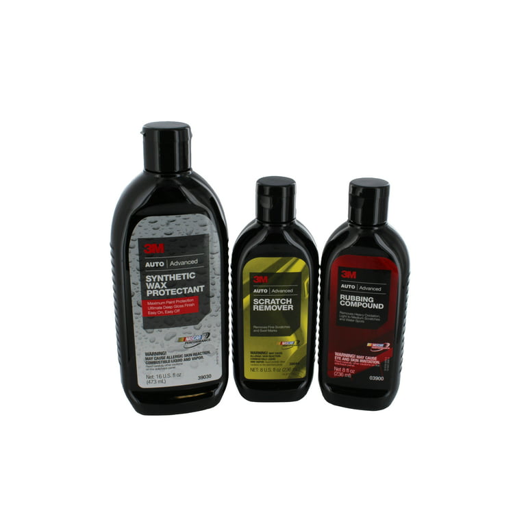 3M Scratch Remover, Rubbing Compound and High Performance Synthetic Wax