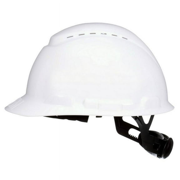 3M SecureFit 4-Point Ratchet Hard Hat White Vented