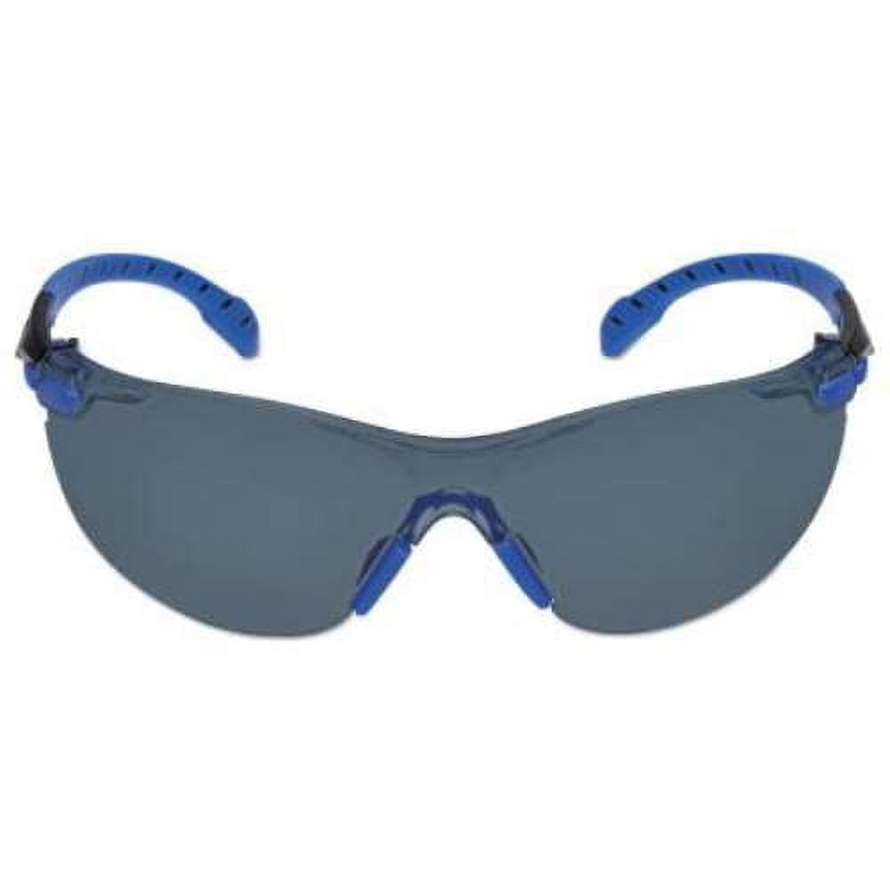 3M Solus 1000-Series Safety Glasses S1102SGAF, Black/Blue, Grey Scotchgard Anti-Fog Lens, 20 EA/Case