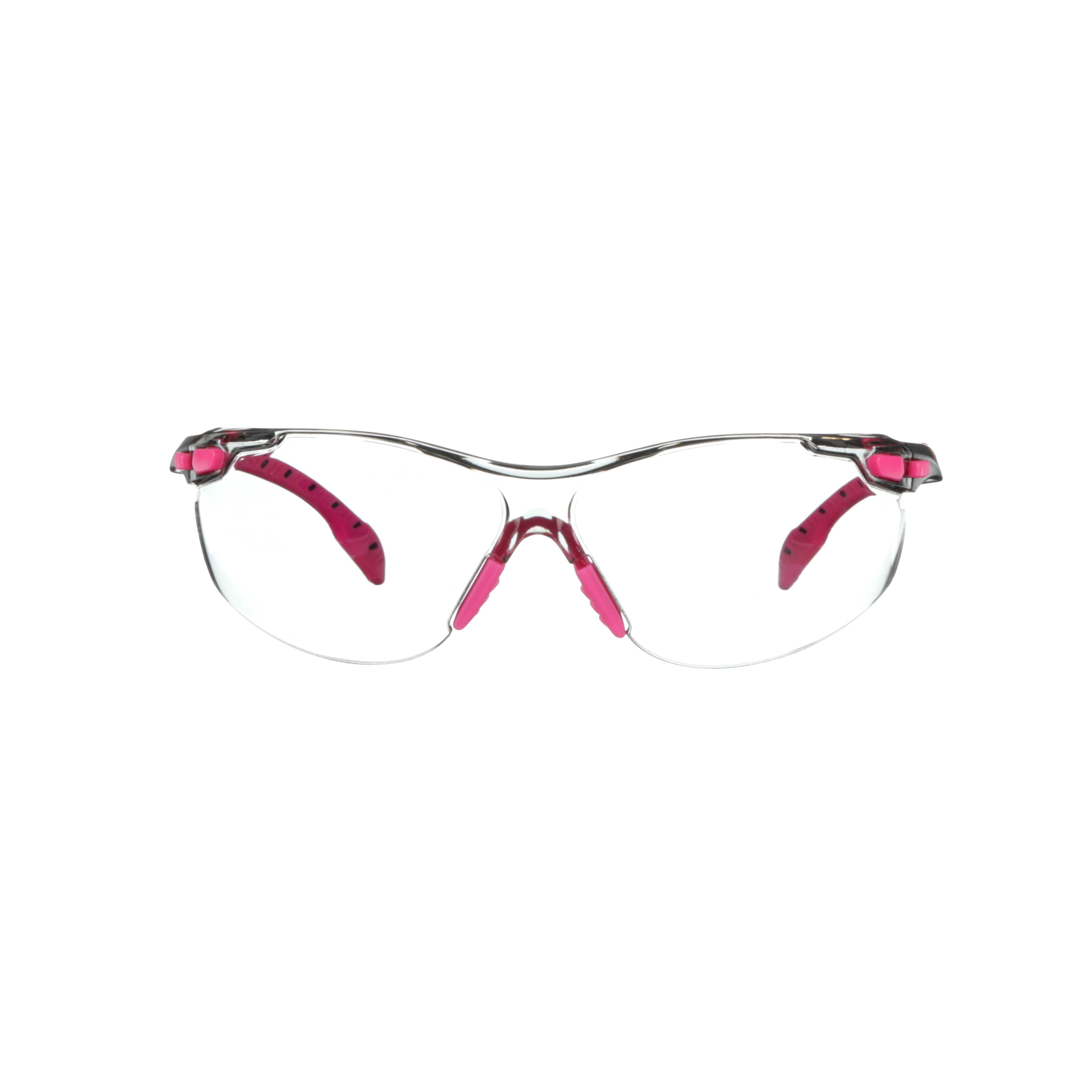 3M Solus 1000-Series Safety Glasses S1401SGAF, Pink/Black, Clear Scotchgard Anti-fog Lens, 20 EA/Case