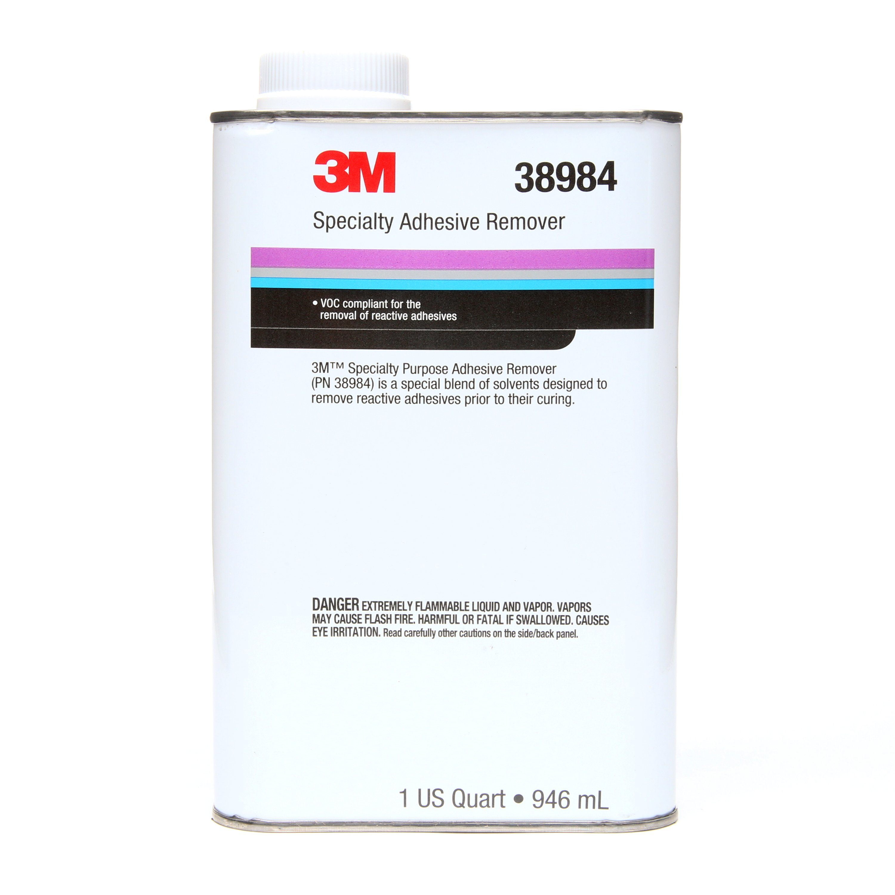 3M Specialty Adhesive Remover, 38984, 1 qt, 6 per case