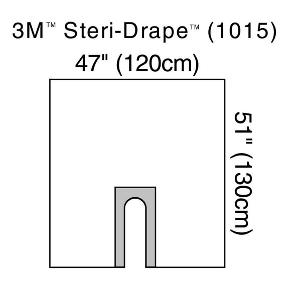 3M Steri-Drape Orthopedic Drape Clear 47 W X 51 L Inch 1015 10 per Box