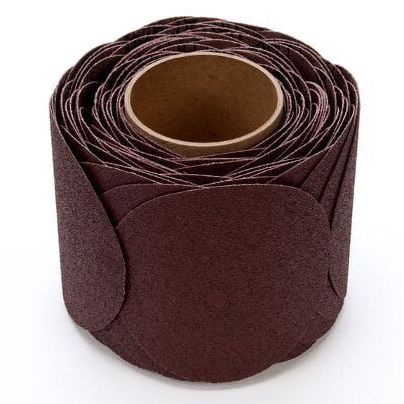 3M Stikit Cloth Disc Roll 341D, P120 X-weight, 5 in x NH, 100 discs per roll, 4 rolls per case