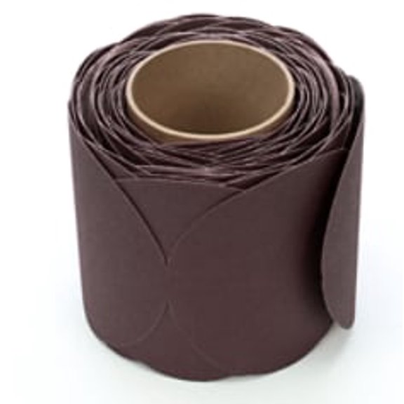 3M Stikit Cloth Disc Roll 341D, P120 X-weight, 5 in x NH, 100 discs per roll, 4 rolls per case