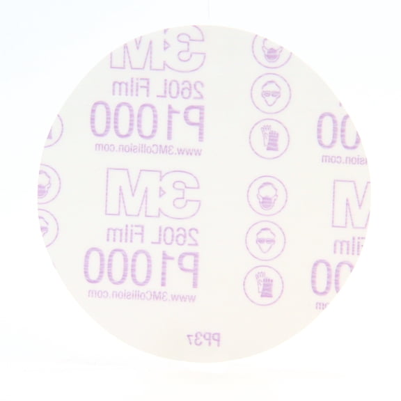3M Stikit Film Disc 260L, 83680, 5 in x NH Die 500X P1000, 100 per roll, 10 rolls per case