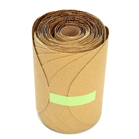 3M Stikit Paper Disc Roll 236U, P80 C-weight, 6 in x NH, Die 600Z, 100 discs per roll, 4 per case