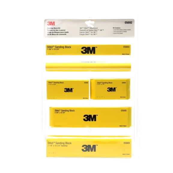 3M Stikit Sanding Block Kit, 05692, 6 per case