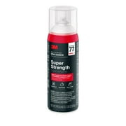 3M Super 77 Multi-Surface Spray Adhesive, 7.35 oz., Low VOC, Quick Bond, Fast Drying, Clear Finish for Foil, Foam, Paper, Metal, Plastic, Fabric, and Cardboard 77-10-NAT
