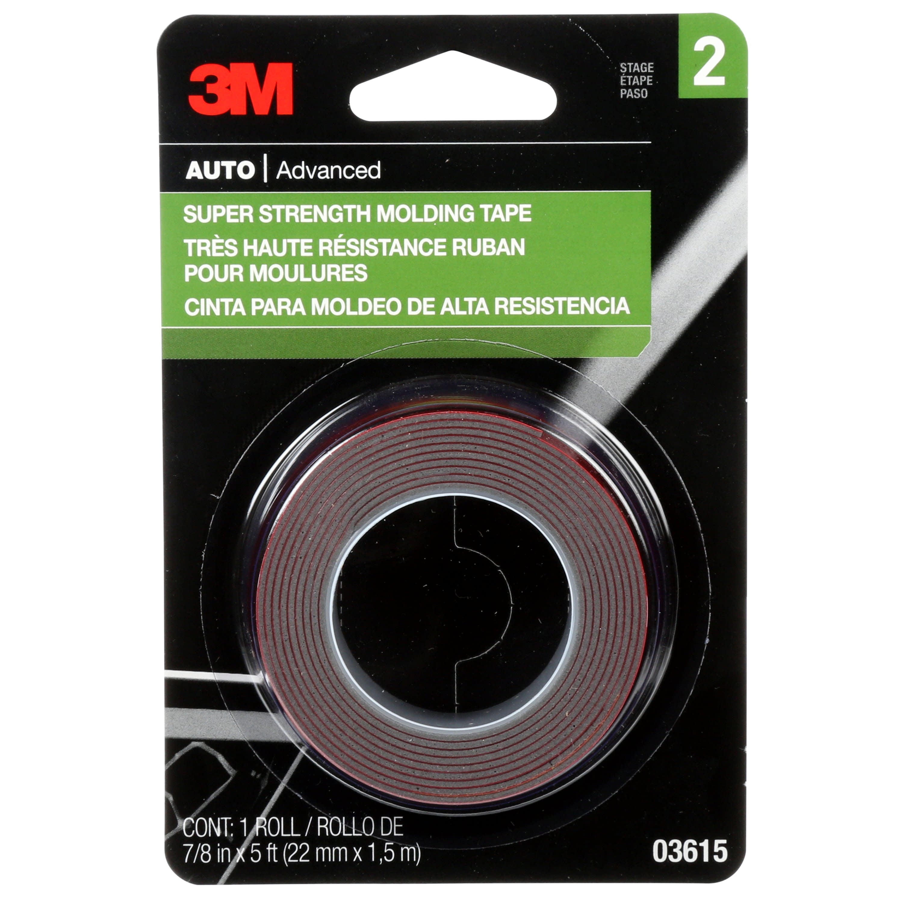 3M Double Sided 7/8 in. W X 5 ft. L Molding Tape Red - Ace Hardware