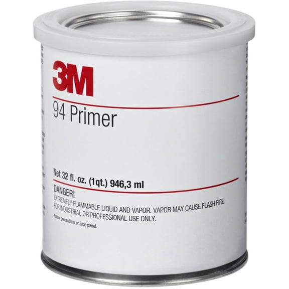 3M Tape Primer 94, Light Yellow, 1 Quart Can, 12 per case
