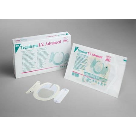 3M Tegaderm I.V. Advanced Securement Dressing, 3.5 x 4.5 Inch, 50 Count