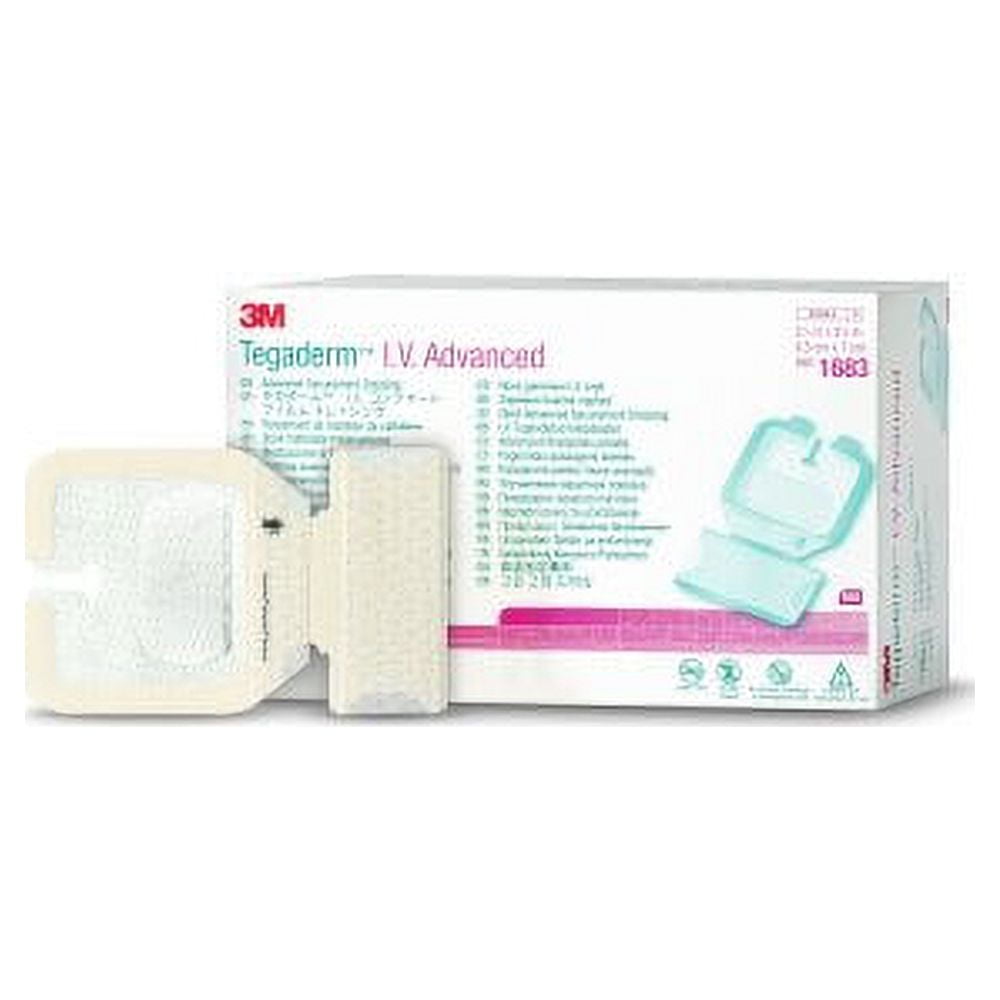 3M? Tegaderm? IV Advanced Securement Dressing, 2? L x 2? W inch, 100