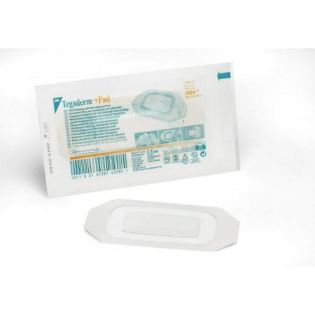 3M Tegaderm +Pad Film Dressing, 2.375 x 4 Inch, 50 Count