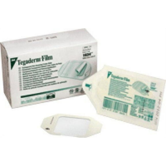 3M Tegaderm Transparent Adhesive Film Dressing Frame Style ''2.38 x 2.75 Inch, 2 Pack''