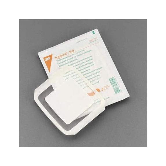 3M Tegaderm Transparent Film Dressing First Aid Gauze 6 in. x 8 in., 2 Pack