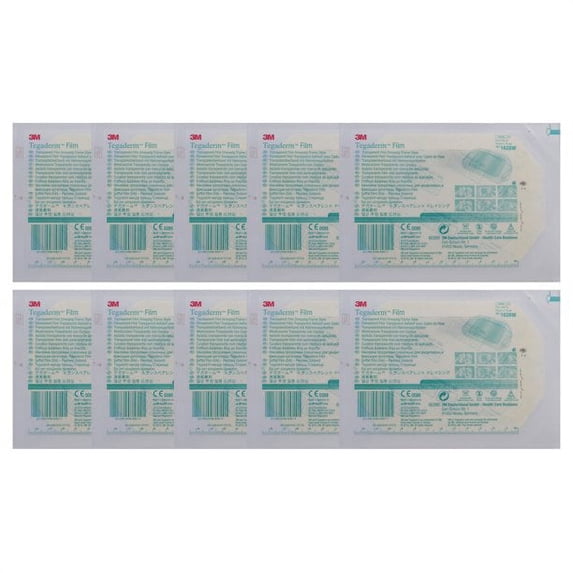 3M Tegaderm Transparent Film Dressing Frame Style 2-3/8 X 2-3/4" 10 Ct | Tattoo Aftercare | Waterproof Transparent Dressing for Wound Protection | Shower Shield | Sterile