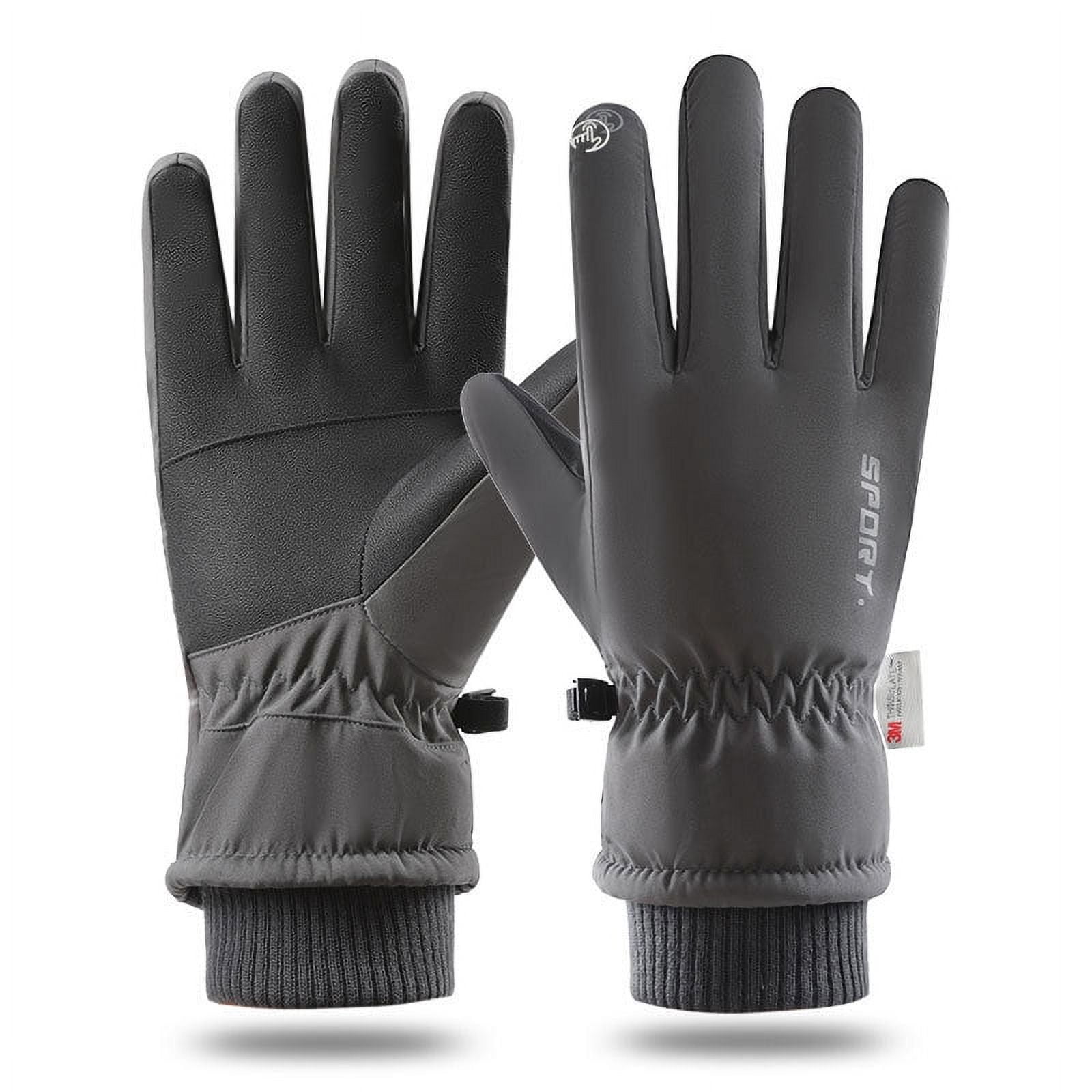 3M Thinsulate Snow SKI Gloves, Waterproof Touchscreen Snowboard Open Toe Gloves, Warm Winter
