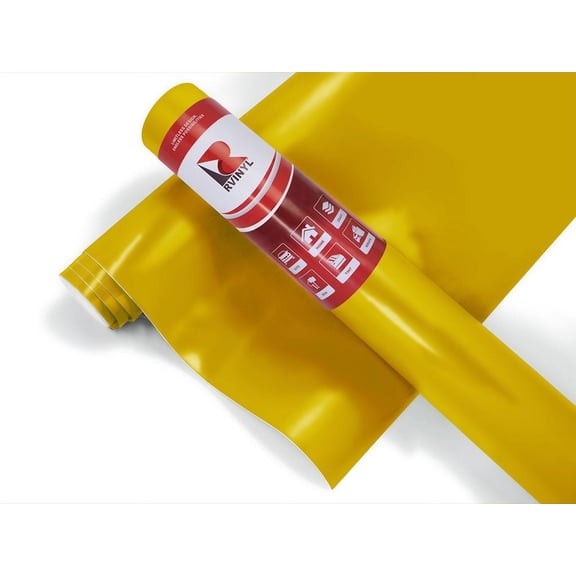 3M Translucent Craft Vinyl Film Scotchcal 3630 Yellow 15 Permanent Adhesive - 12" x 5ft
