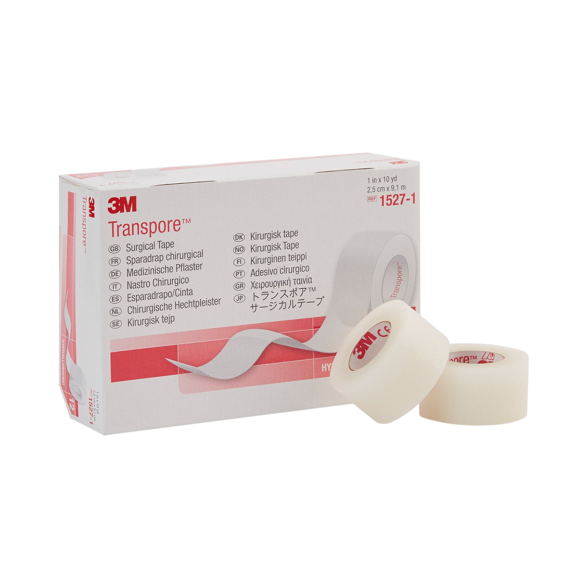 Professional Site. 3M Transpore Surgical Tape 1Inch X 54Inches Bag Of10