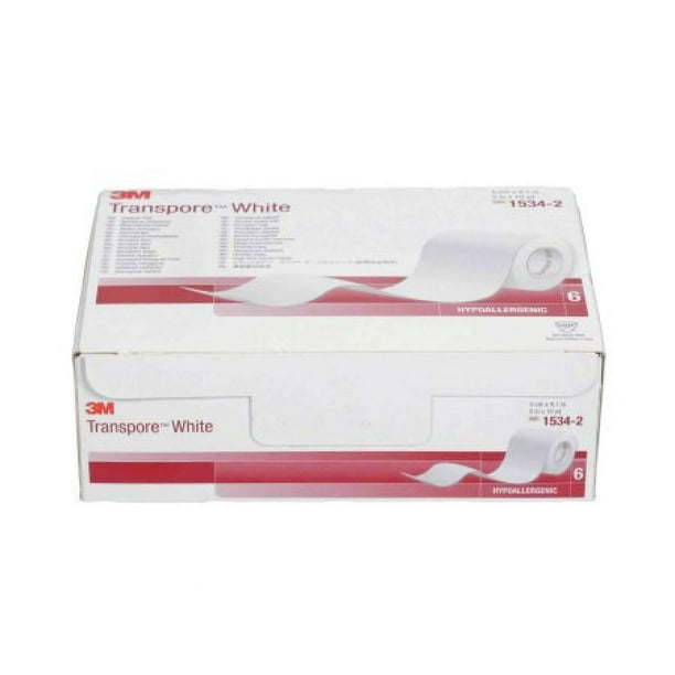 3M Transpore Surgical Tape Plastic, Water Resistant, 2 Inches x 10