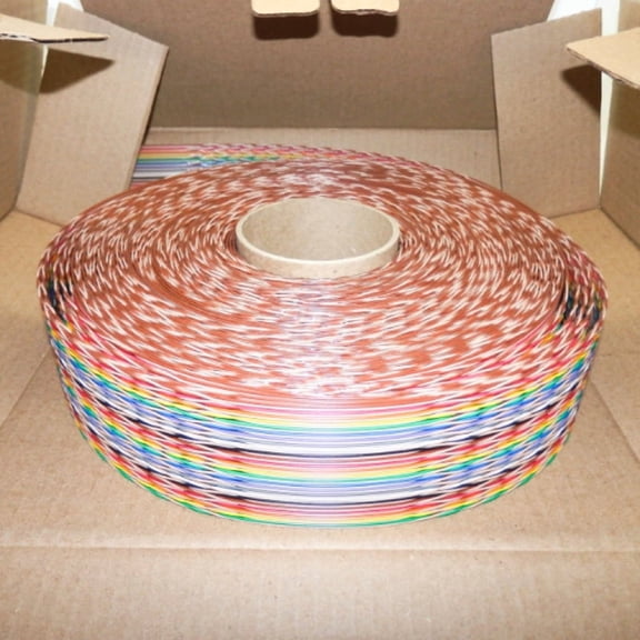 3M Twisted Pair Multicolor 100ft Flat Cable 1700/50BA