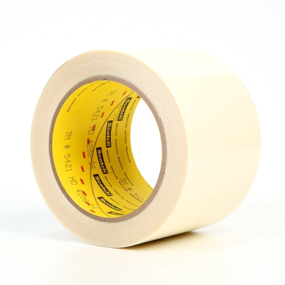 3M UHMW Film Tape 5421, Transparent, 3 in x 18 yd, 6.7 mil, 3 rolls per case