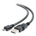 Cables To Go 27366 Black USB 2.0 A Male to Micro-USB B Male Cable
