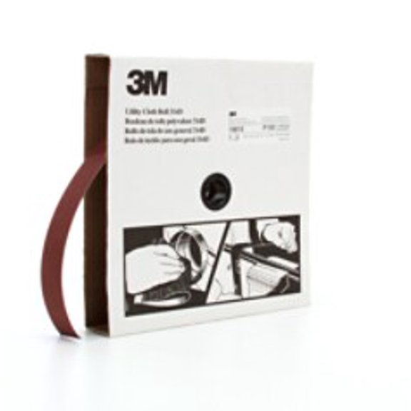3M Utility Cloth Roll 314D, 1-1/2 in x 50 yd P100 J-weight, 5 per case