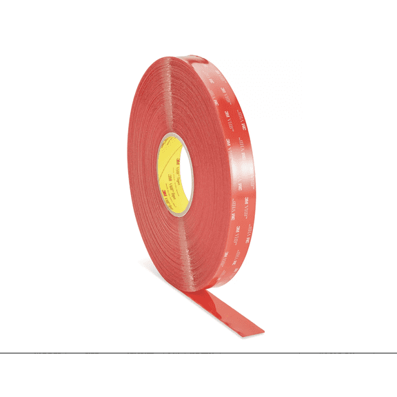 3M Double Sided Tape 4910, Clear, 1 in x 36 yd 40 mil