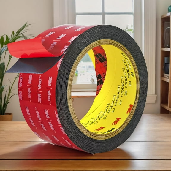 3M VHB Tape Double Sided Heavy Duty, 10ft x 1.2" Strong Adhesive Waterproof Foam Tape, High Temperature Resistant Adhesive Strips for Walls, Automotive, Outdoors