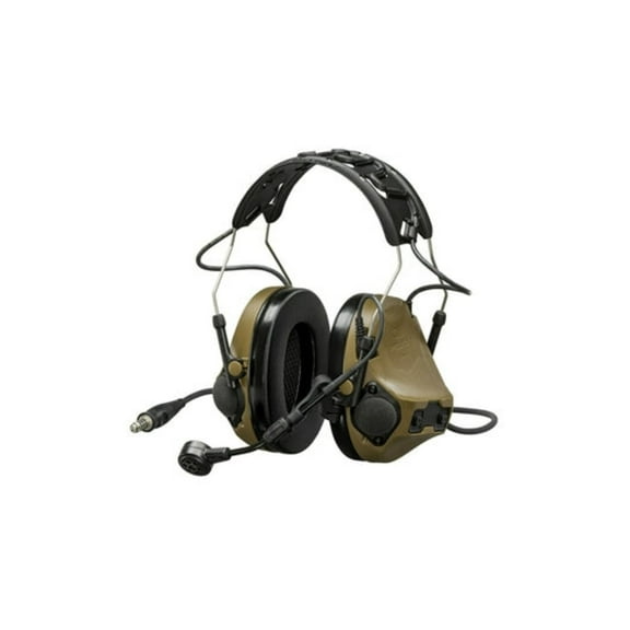 3M VIII Single Comm Headset, Nexus 4-Con, Coyote Brown