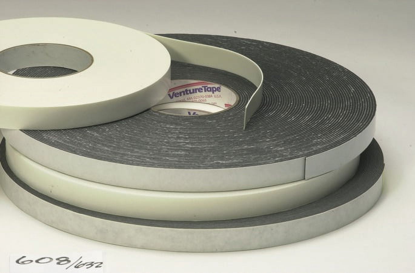3M Venture Tape Double Sided Polyethylene Foam Glazing Tape VG1216, White. 3/8 in x 150 ft, 62 mil, 53 rolls per case