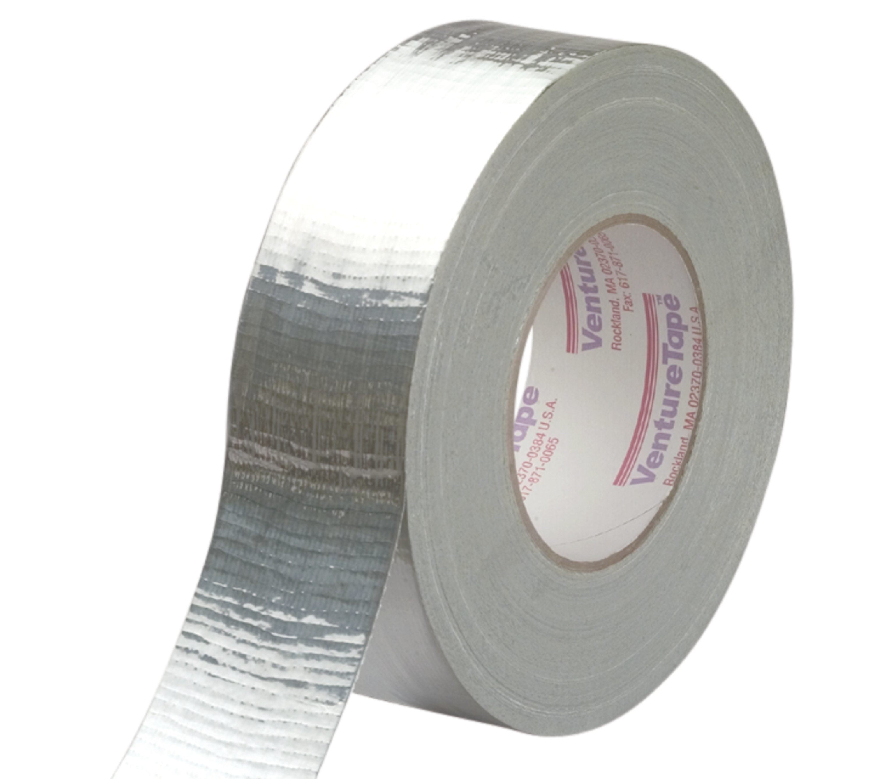 3M Venture Tape Metallized Cloth Duct Tape 1502 Silver, 48mm x 55m (1.88 in x 60.1 yd), 24 per case