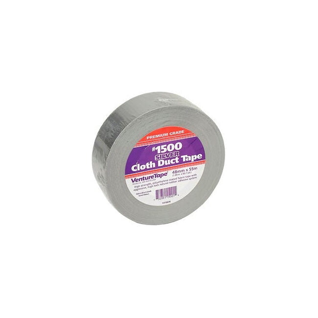 3M VentureTape #1500 General Purpose Cloth Duct Tape 2 IN x 60 Yards Silver