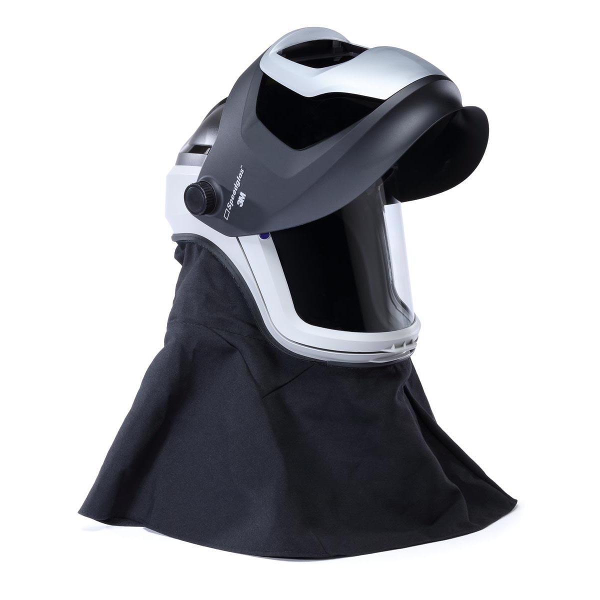 3M Versaflo Respiratory M-Series Helmet Assembly with Flame Resistant Shroud and Speedglas Welding Shield, M-407SG, No ADF, 1 EA/Case